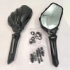 Retro Skull Hand Lighted Rearview Mirror