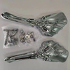 Retro Skull Hand Lighted Rearview Mirror
